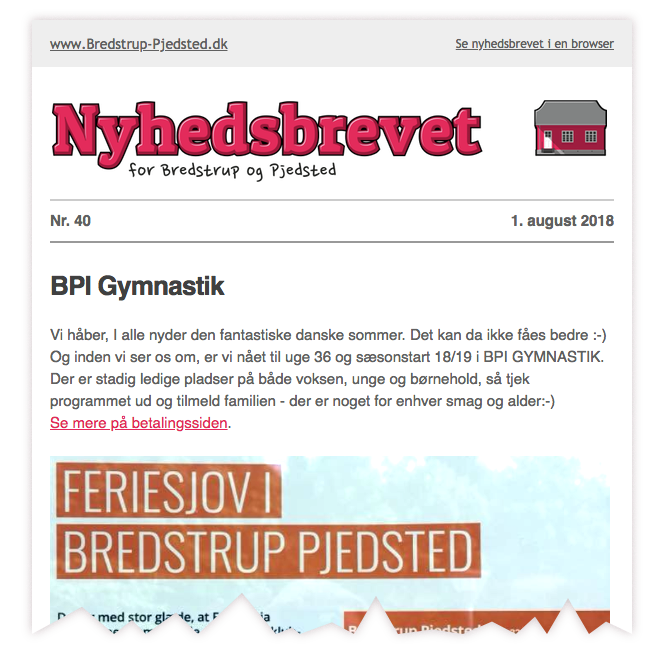 Nyheder Bredstrup-Pjedsted